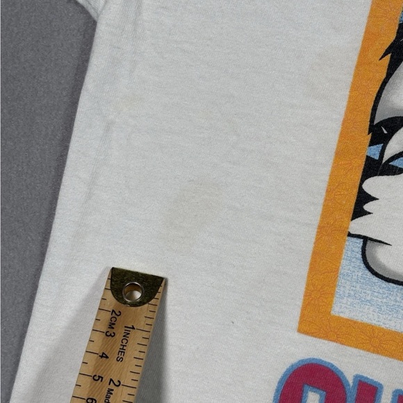 Vintage 1998 Looney Tunes Cropped Shirt Women’s Large White Sylvester And Tweet - Picture 2 of 13